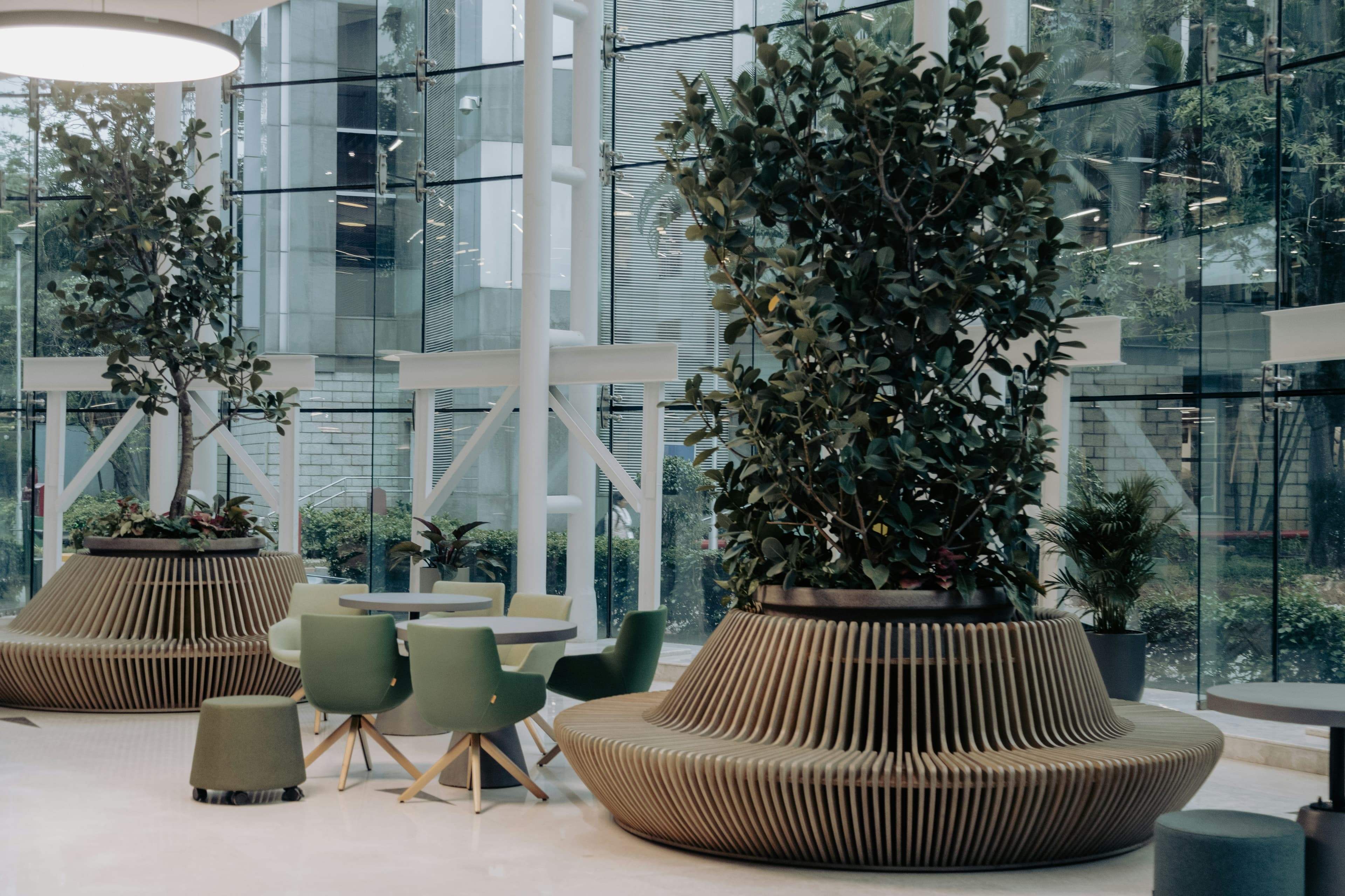 Clean and modern office interior design